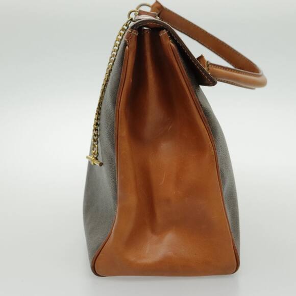 CELINE Macadam Canvas Hand Bag Coated Canvas Brown - Picture 5 of 13